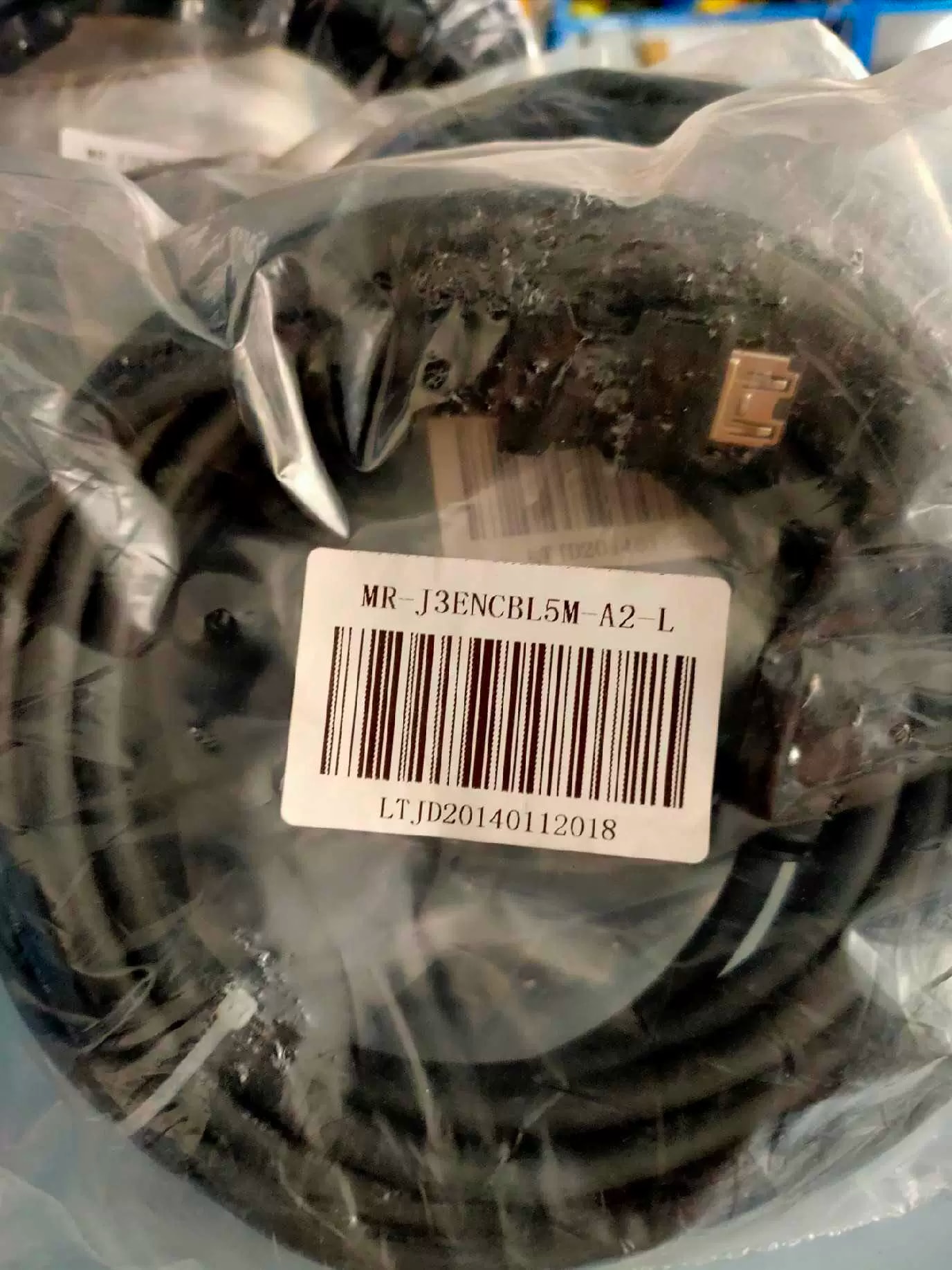 Encodercable; for HF-KE,-KN,-KP,-MP, HG-KN,-KR,-MR, highflex. 5m (motor shaft) mr-j3encbl5m-a1-h
